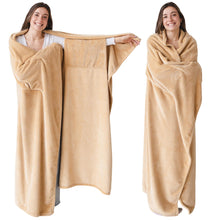 Load image into Gallery viewer, Super Blanky Wearable Blanket for Women, Adults & Teens – Cozy Sleeved Soft Blankets, Perfect Gift for Her, Birthday or Mom Gifts, Ultimate Comfort!