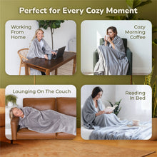 Load image into Gallery viewer, Aspen Gray Wearable Blanket by Super Blanky