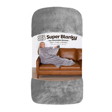 Load image into Gallery viewer, Aspen Gray Wearable Blanket by Super Blanky