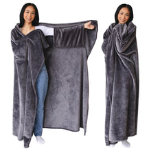 Load image into Gallery viewer, Super Blanky Wearable Blanket for Women, Adults & Teens – Cozy Sleeved Soft Blankets, Perfect Gift for Her, Birthday or Mom Gifts, Ultimate Comfort!