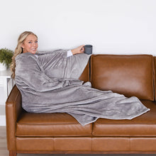 Load image into Gallery viewer, Aspen Gray Wearable Blanket by Super Blanky
