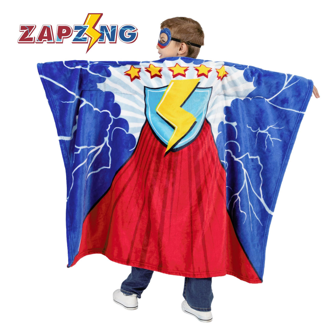 Super Blanky Wearable Blanket for Kids – Cozy Soft Blankets for Girls & Boys with Superhero, Fairy & Dinosaur Designs, Machine Washable, Gifts For Kids, Sensory Toys for Kids